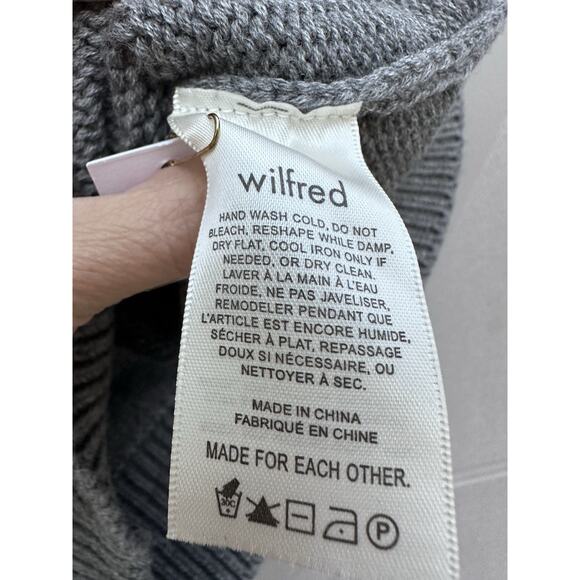 Wilfred Grey Merino Wool Blend Sweater Vest XS Knit Preppy Academia Minimalist - Picture 11 of 12